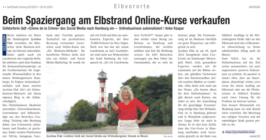 Zeitungsbericht 