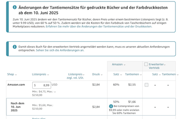 Amazon KDP Update 2025, Tantiemen Änderung KDP, Low Content Bücher, Selfpublishing Amazon, KDP Tantiemen Juni 2025, Amazon Bücher Update, KDP Druckkosten 2025, passives Einkommen Amazon KDP, lohnt sich KDP noch, KDP Selfpublishing Tipps
