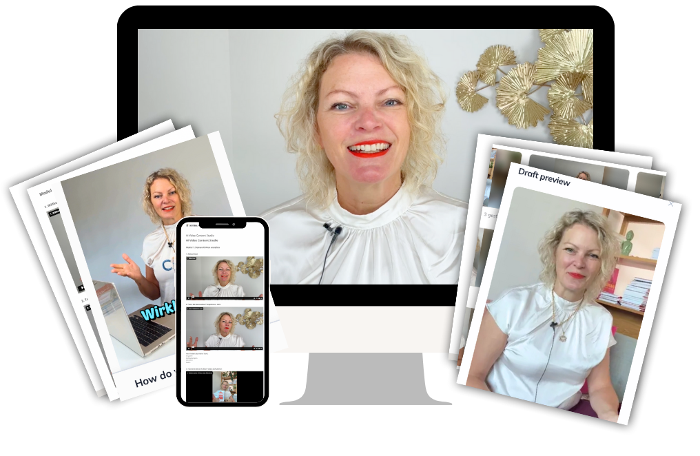 AI Video Kurs, KI Video Kurs, AI Video erstellen, KI Videos erstellen, AI Video Editing Kurs deutsch, Reels mit KI erstellen, YouTube Videos mit AI erstellen, Shorts mit KI schneiden, KI Zwilling erstellen, AI Content Creation Kurs