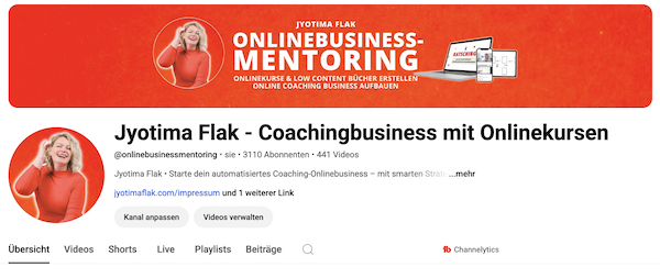 YouTube System, online Kunden gewinnen, automatisch Kunden gewinnen, YouTube Marketing, Coaches, Therapeut:innen, YouTube Strategie, Kundenmagnet, Online Business, Sichtbarkeit, jyotima flak, youtube kanal moentarisieren