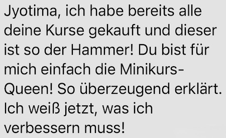 feedback jyotima flak Kunden stimmen